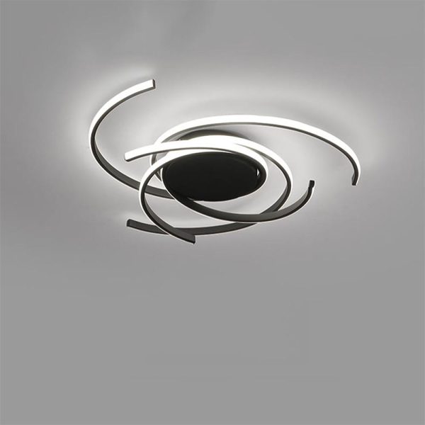 22'' Scattered Semicircle Painted Artistic Aluminum Silica Gel Flush Mount Lights Bedroom Ceiling Lights - Image 8