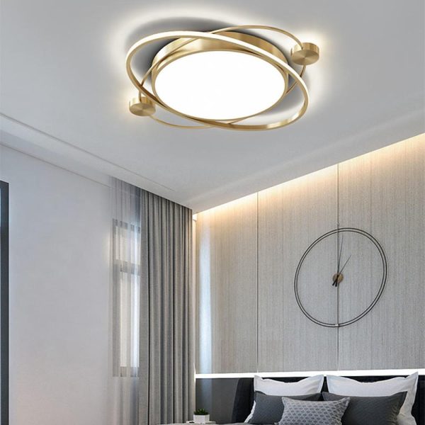Circular Dimmable LED Nordic Ceiling Lights Flush Mount Lighting - Image 2