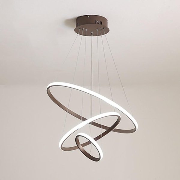Adjustable Circle Design Dimmable LED Modern Chandeliers Ceiling Lights - Image 6