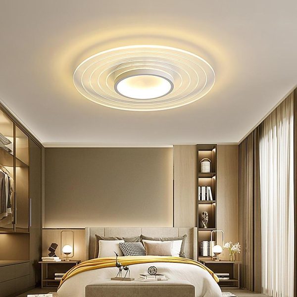 Multiple Circles Dimmable LED Modern Flush Mount Lighting Ceiling Lights - Image 3