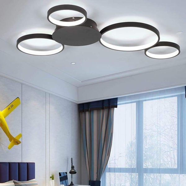 Multi Circle Flush Mount Ceiling Light Modern LED Light - Image 8