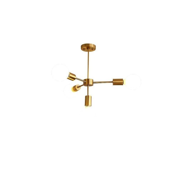 Luxurious Gold 4-Light Pendant Light - Modern 27'' Ceiling Fixture - Image 7