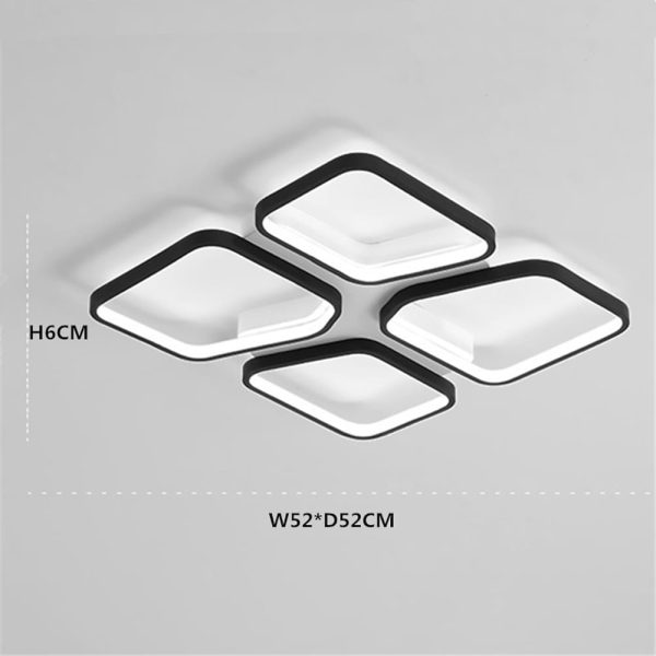 Geometric Arbitrary Flush Mount Ceiling Light Silica Gel LED Light - Image 6