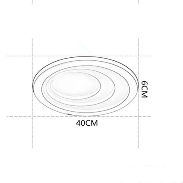 4 Graduated Circles LED Nordic Ceiling Lights Flush Mount Lighting - Image 6