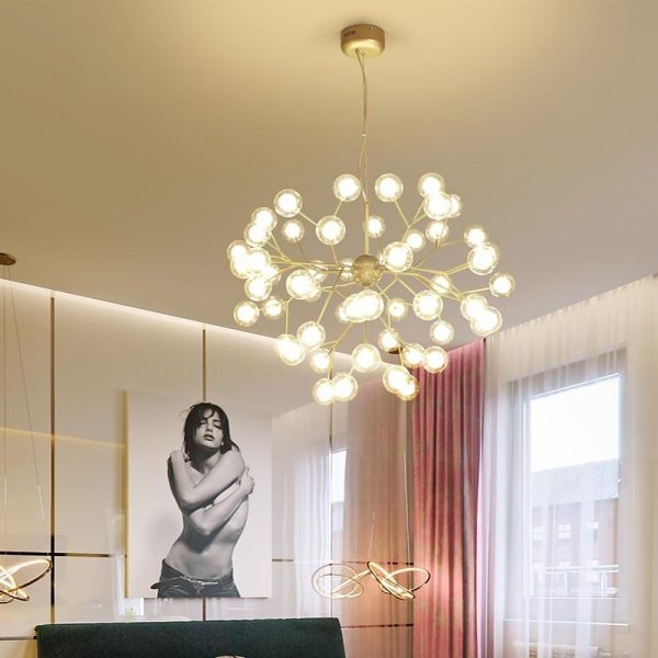 45 Lights Cluster Branches Design Glass LED Modern Chandelier Pendant Lights - Image 6