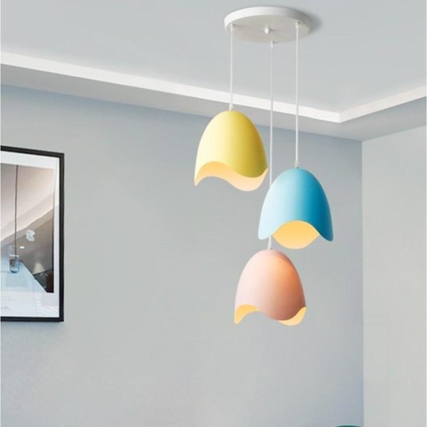 3-light Half Eggshell Shaped LED Modern Pendant Lighting Island Lights - Image 3