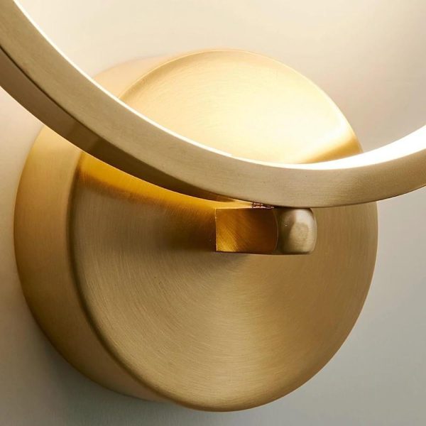 3-light Circular Copper LED Modern Flush Mount Lighting Ceiling Lights - Image 8