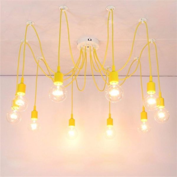 Cluster Spider Pendant Lighting 10-heads DIY Adjustable Ceiling Lights - Image 8