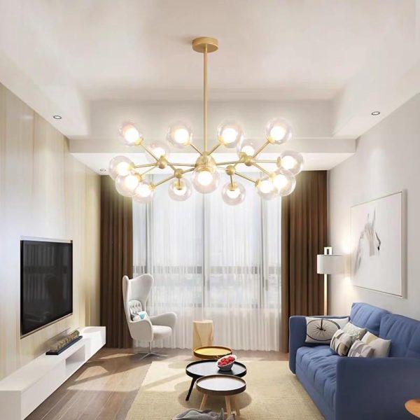Modern Cluster Sputnik Chandelier Globe Chandelier 15 Bulbs - Image 7