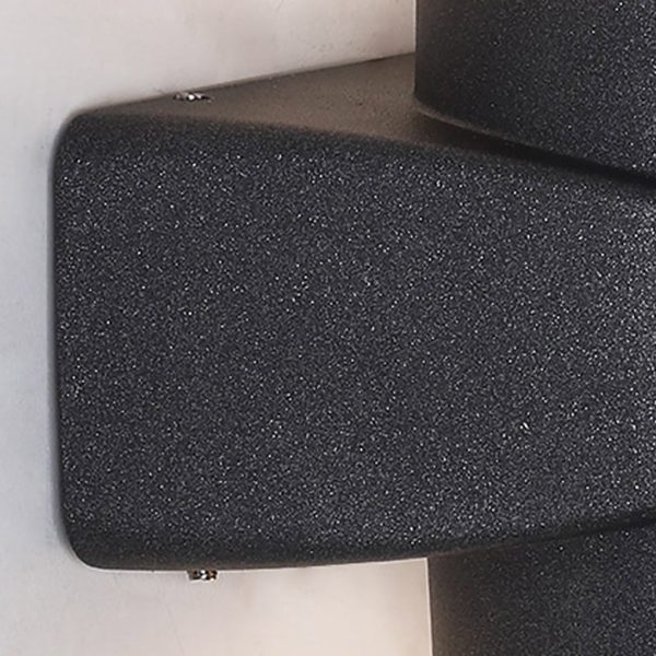 Round Waterproof LED Black Modern Up and Down Lights Outdoor Wall Sconces - Image 12