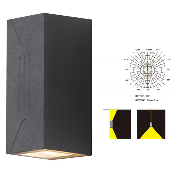 Waterproof Outdoor Up and Down Lights LED Wall Lamp for Villa Balcony Garden - Image 10