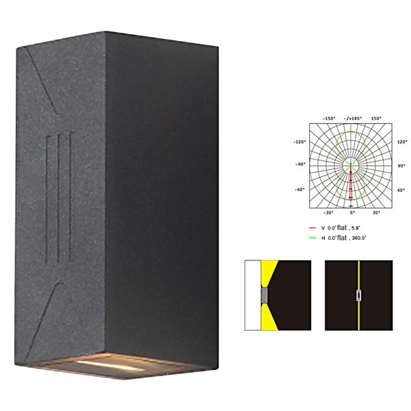 Waterproof Outdoor Up and Down Lights LED Wall Lamp for Villa Balcony Garden - Image 12