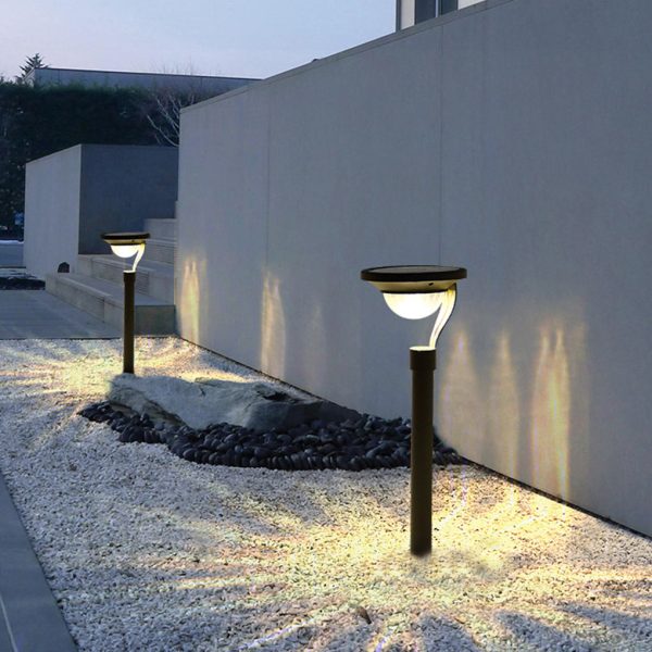 Conical Floating Top Solar Pathway Light Auto On/Off, Waterproof Outdoor Lamp - Image 4