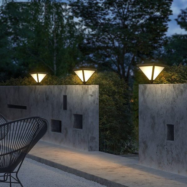 Solar Powered Geometric Shape LED Waterproof Solar Lights Outdoor Lamp - Image 3