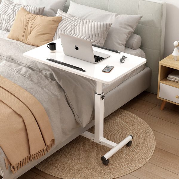 Modern Minimalist Liftable Foldable Rectangular Density Plate Steel Frame Side Table For Living Room - Image 2