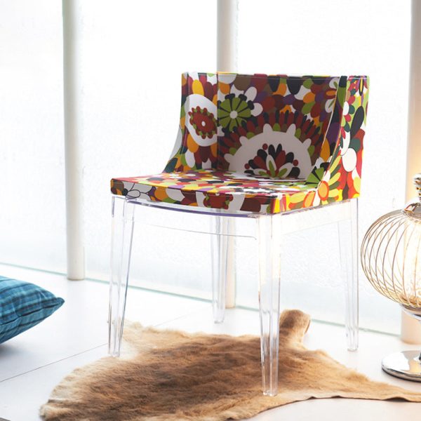 Modern Art Deco Square Fabric PC Dining Chair Backrest Armless For Dining Room - Image 11