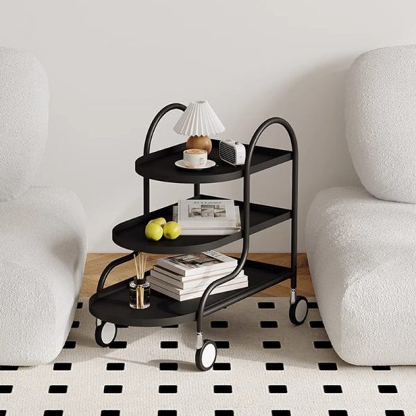 Modern Minimalist Rectangular Steel Side Table 3-Tier For Living Room - Image 2