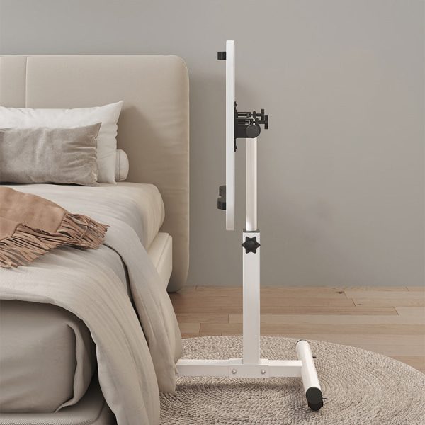 Modern Minimalist Liftable Foldable Rectangular Density Plate Steel Frame Side Table For Living Room - Image 11