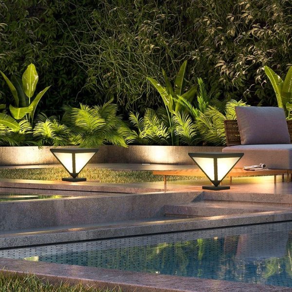 Solar Powered Geometric Shape LED Waterproof Solar Lights Outdoor Lamp - Image 6