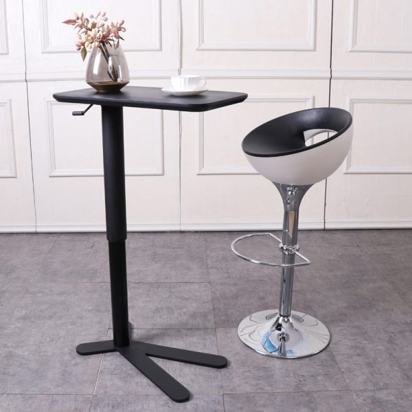 Modern Simplicity Iron ABS Round Bowl Hollowed Bar Stool Footrest Swivel For Kitchen - Image 3