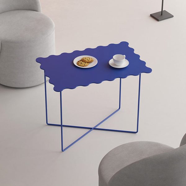 Modern Minimalist Round Square Rectangular Iron End Table 1-Tier For Living Room - Image 11