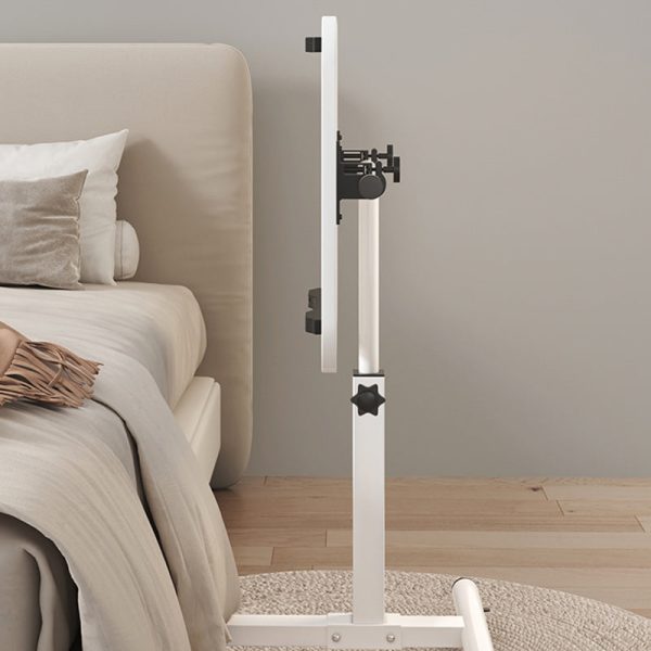 Modern Minimalist Liftable Foldable Rectangular Density Plate Steel Frame Side Table For Living Room - Image 9