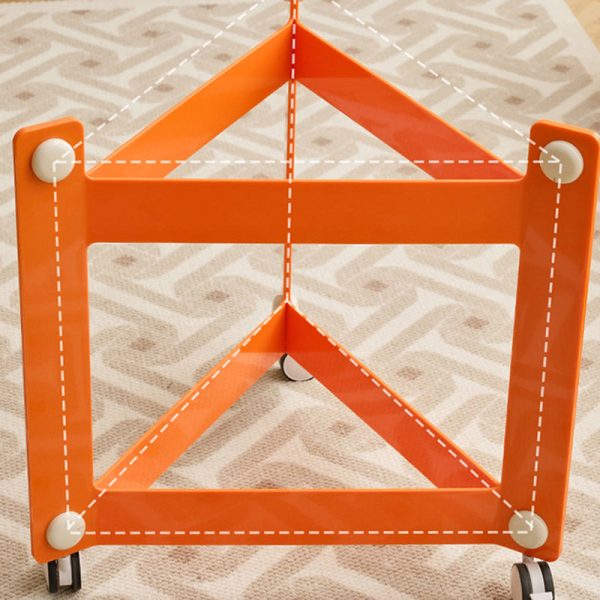 Contemporary Creative Removable Round Acrylic Plastic End Table 2-Tier For Living Room - Image 9