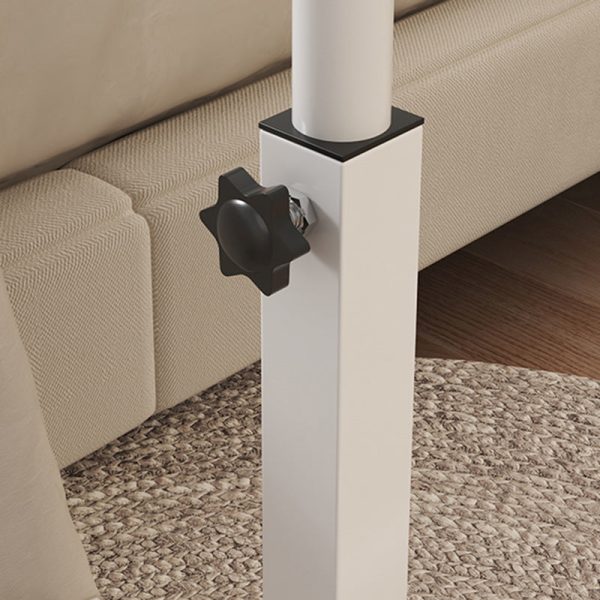 Modern Minimalist Liftable Foldable Rectangular Density Plate Steel Frame Side Table For Living Room - Image 7