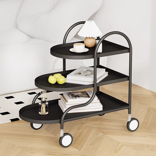 Modern Minimalist Rectangular Steel Side Table 3-Tier For Living Room - Image 5