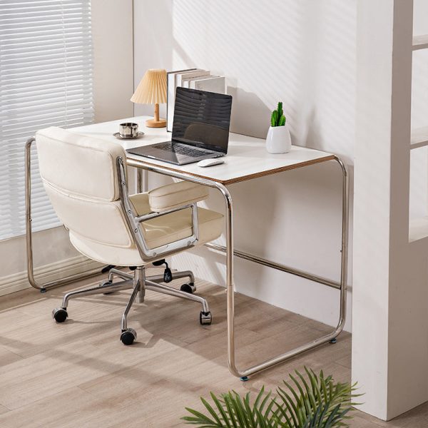 Modern Minimalist Rectangular MDF Stainless Steel Desks For Home Office - Image 3