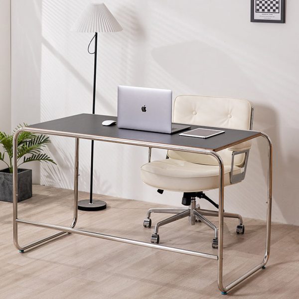 Modern Minimalist Rectangular MDF Stainless Steel Desks For Home Office - Image 11