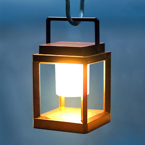 Outdoor Solar Camping Square Portable Cage LED Camping Landscape Light