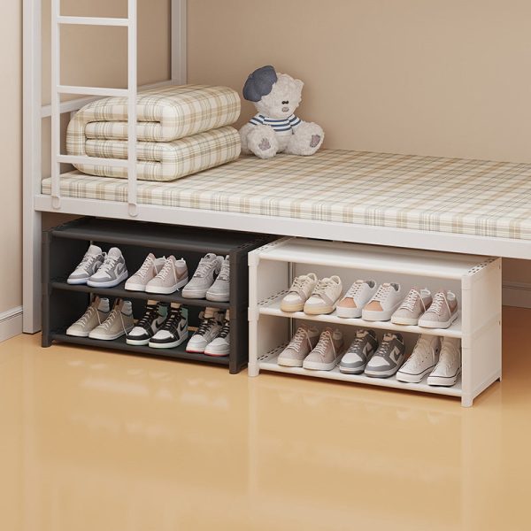 Modern Simplicity Rectangular Plastic Shoe Storage 3-Tier For Entryways - Image 12