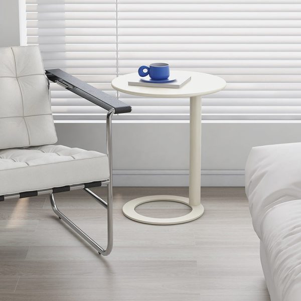 Modern Minimalist Round Metal End Table For Living Room - Image 11