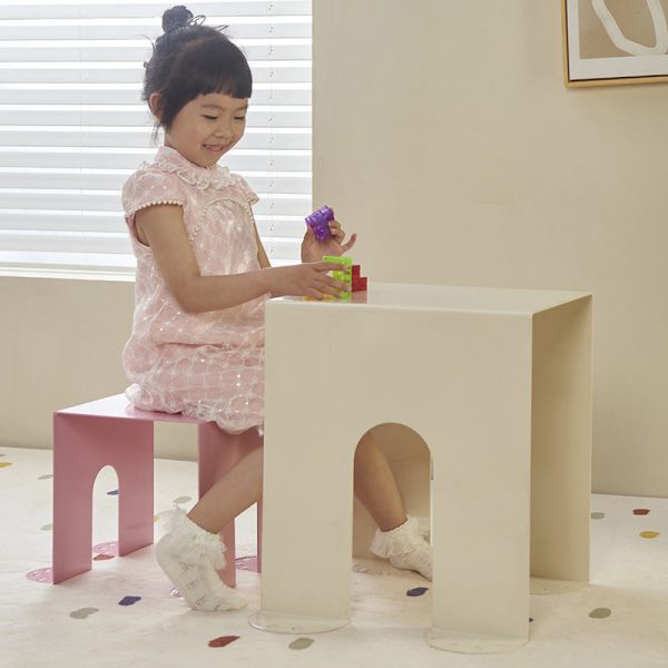 Modern Minimalist Square Table Top Cold Rolled Plate Side Table 4-Leg For Living Room - Image 23