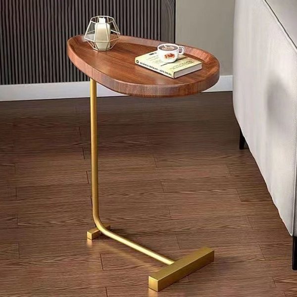 Contemporary Simplicity Water Drop Shape Iron Frame End Table For Living Room - Image 17