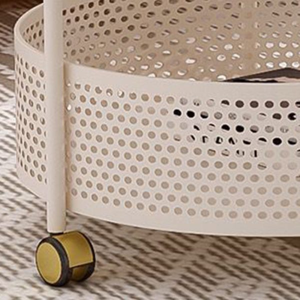 Modern Minimalist Removable Round Glass Metal End Table 3-Tier For Living Room - Image 5