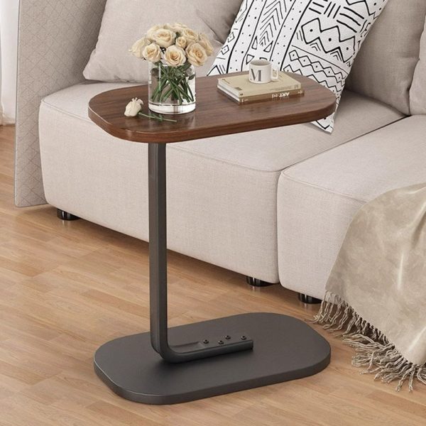 Modern Minimalist Rectangular PVC Artificial Panel End Table For Living Room - Image 25