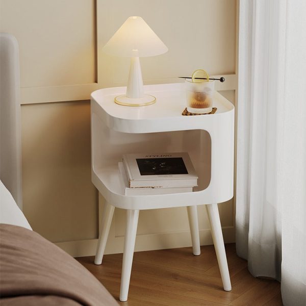 Contemporary Creative Square Carbon Steel End Table 1-Storage For Living Room - Image 10