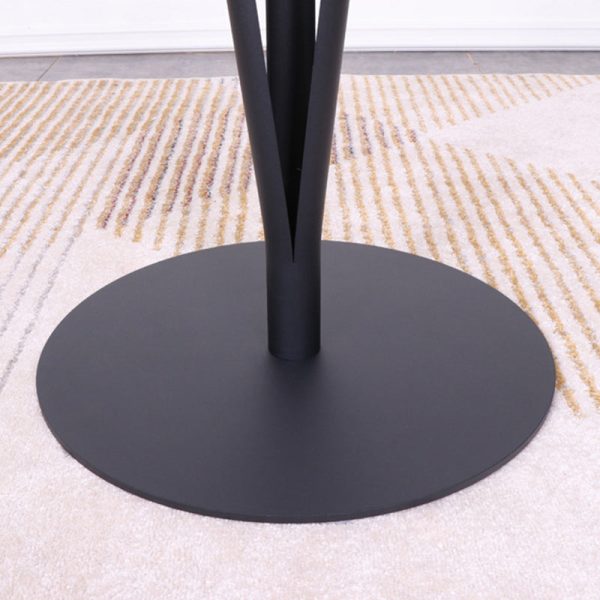 Modern Minimalist Round Iron Steel Plate Bar Table For Dining Room - Image 11