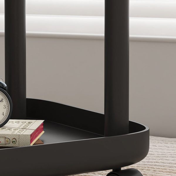 Contemporary Nordic Square Steel End Table 2-Tier For Living Room - Image 8