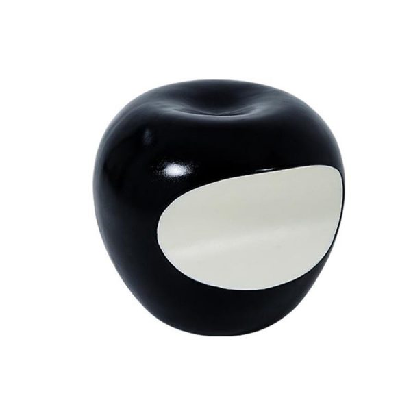 Modern Art Deco Apple Round Resin Chair Backless Armless For Bedroom - Image 25