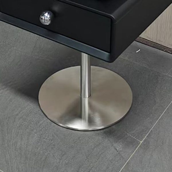 Modern Eclectic Rectangular Stainless Steel Pine End Table 2-Tier For Living Room - Image 5