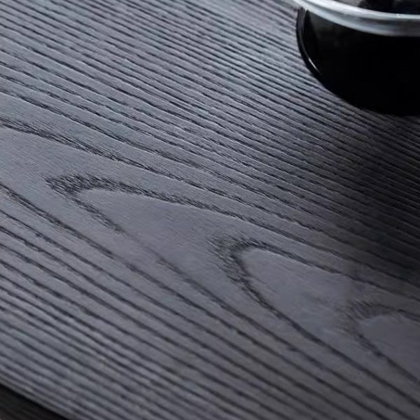 Modern Minimalist Round Cross Base Ash Wood End Table For Living Room - Image 7
