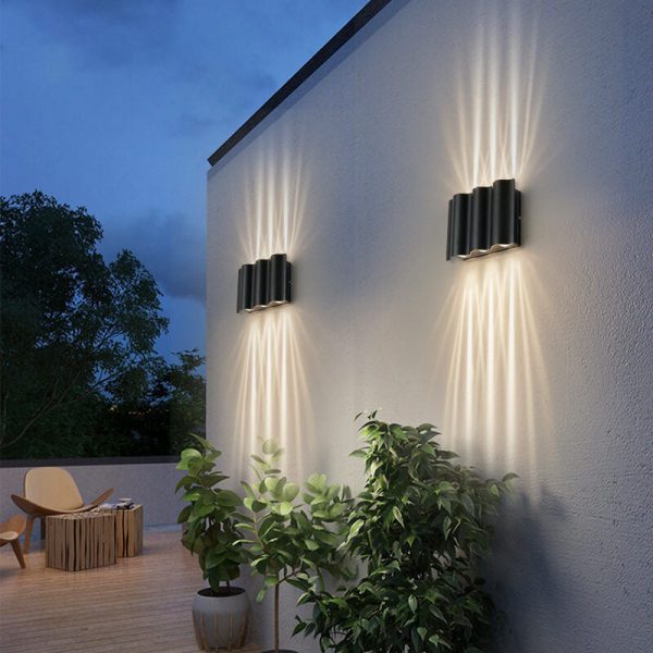 Modern Wave Aluminum Waterproof LED Outdoor Wall Sconce Lamp - Image 19