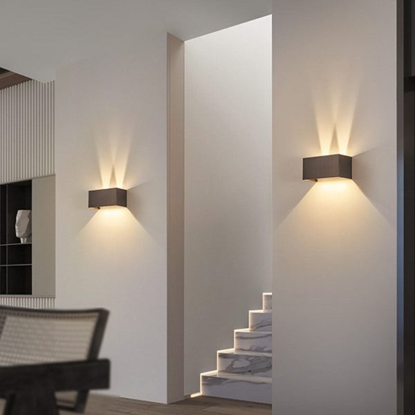 Nordic Minimalist Aluminum Square Flat Adjustable Beam LED Reading Wall Sconce Lamp - Image 24