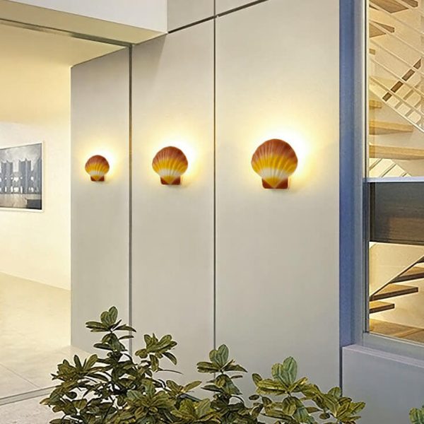 Outdoor Creative Shell Design Aluminum LED Waterproof Wall Sconce Lamp - Image 2