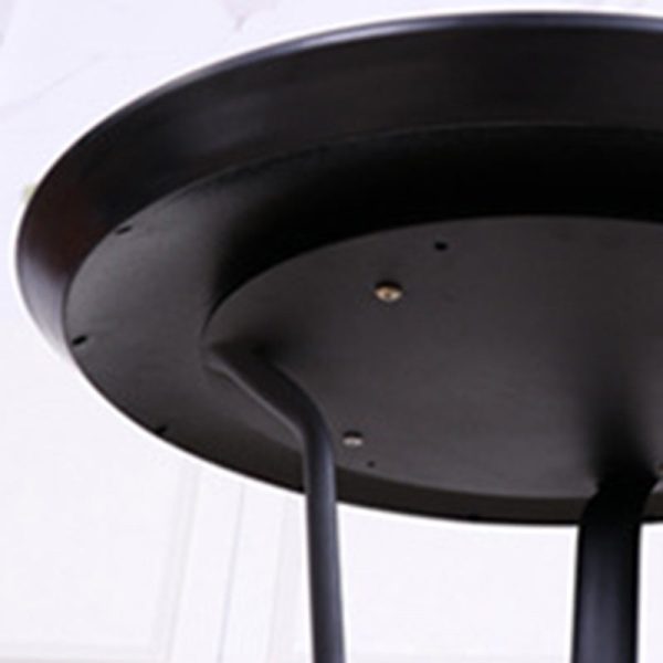 Modern Minimalist Round Iron Steel Plate Bar Table For Dining Room - Image 10
