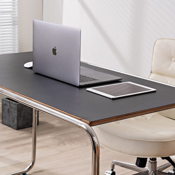 Modern Minimalist Rectangular MDF Stainless Steel Desks For Home Office - Image 9