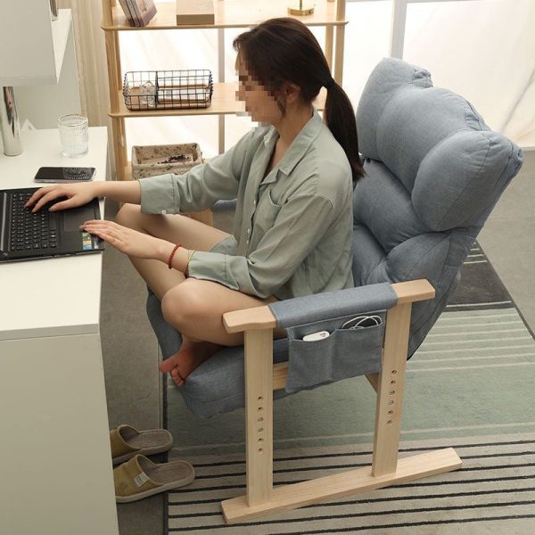 Modern Simplicity Velvet Cotton Wood Adjustable Recliner Backrest Armrest For Living Room - Image 21